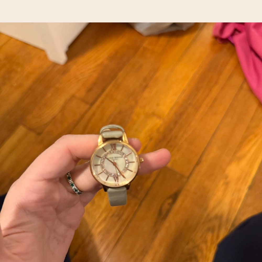 Elegant Gold and Tan Women's Watch